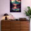Cinametic Mountain metal poster wall art in Pakistan
