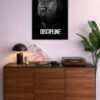 Discipline metal poster wall art in Pakistan