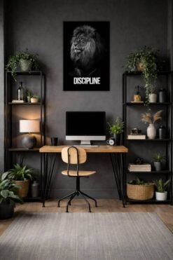 Discipline metal poster wall art in Pakistan