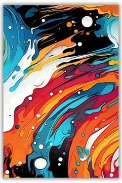 Flowing Colors metal poster wall art in Pakistan
