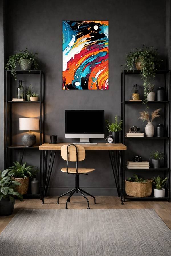 Flowing Colors metal poster wall art in Pakistan
