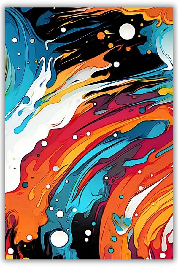 Flowing Colors metal poster wall art in Pakistan