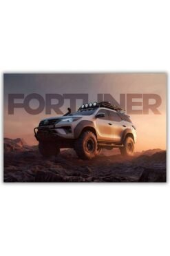Fortuner metal poster wall art in Pakistan