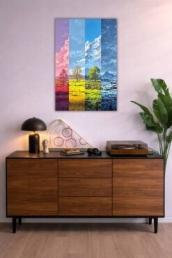 Four Seasons metal poster wall art in Pakistan