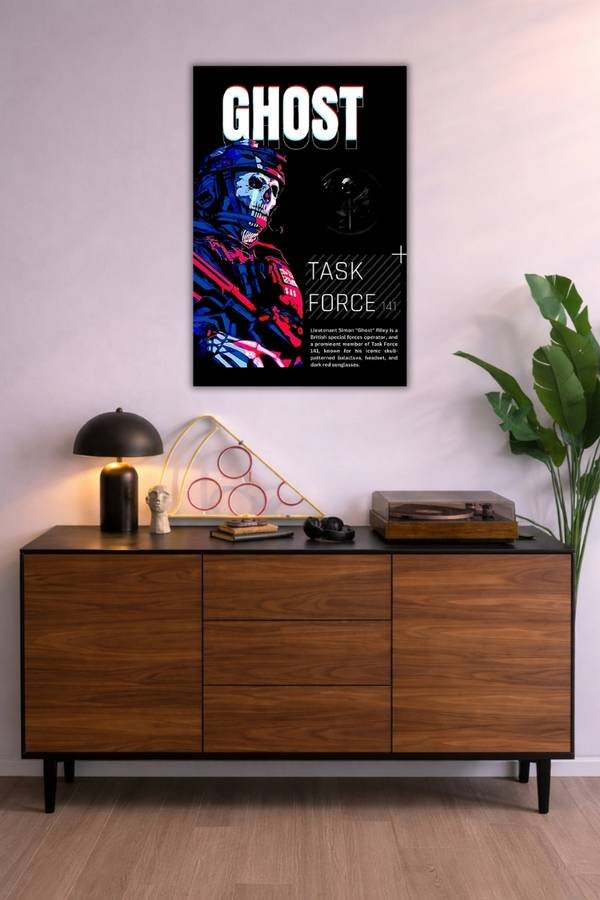 Ghost metal poster wall art in Pakistan