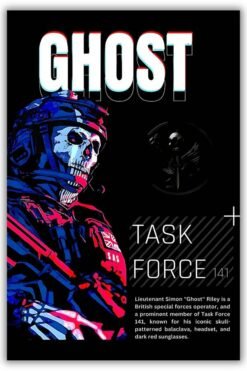 Ghost metal poster wall art in Pakistan