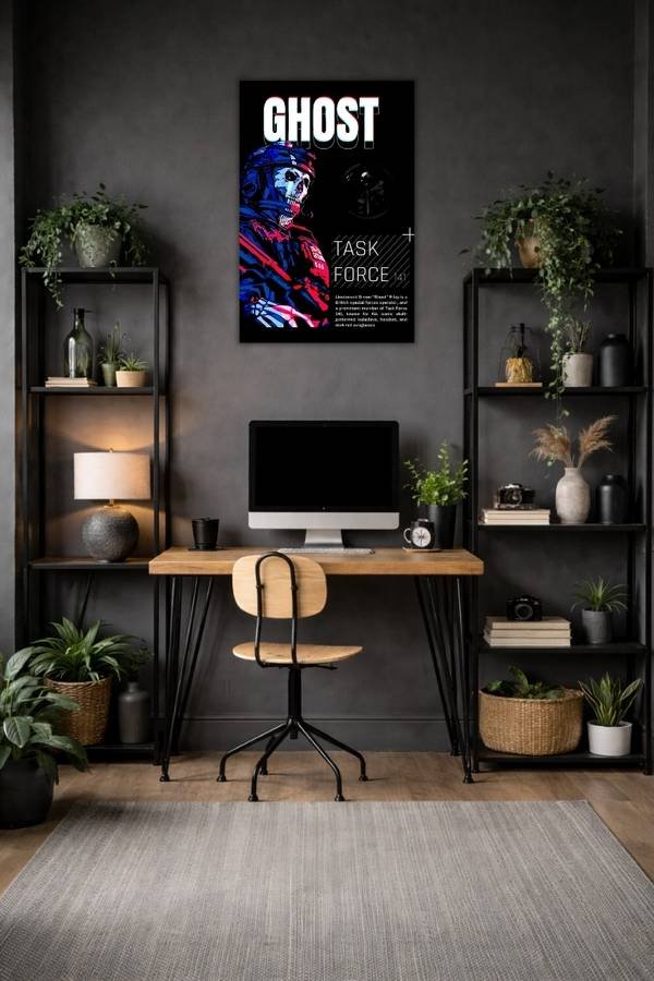 Ghost metal poster wall art in Pakistan