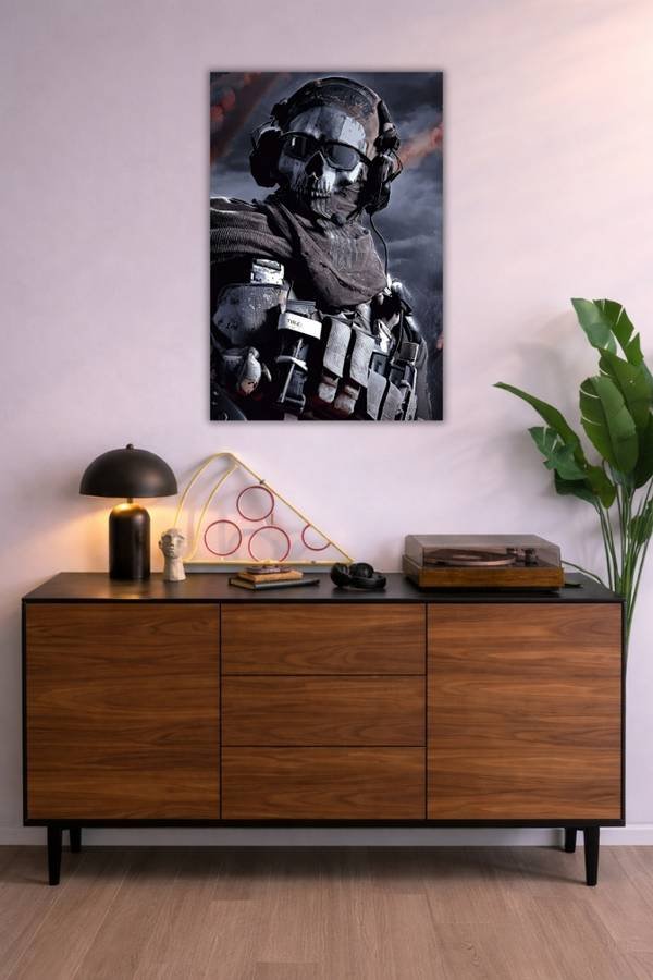 Ghost metal poster wall art in Pakistan