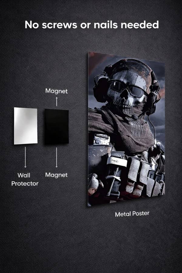 Ghost metal poster wall art in Pakistan