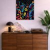 Glyph Party metal poster wall art in Pakistan