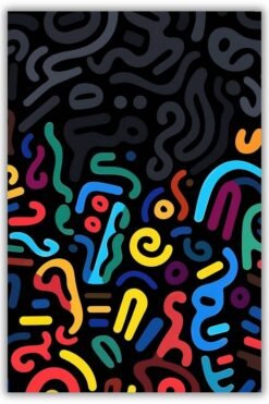 Glyph Party metal poster wall art in Pakistan