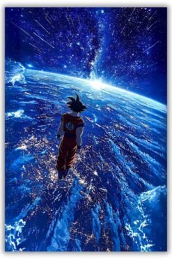 Goku metal poster wall art in Pakistan