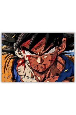 Goku metal poster wall art in Pakistan