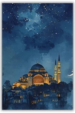 Hagia Sophia metal poster wall art in Pakistan