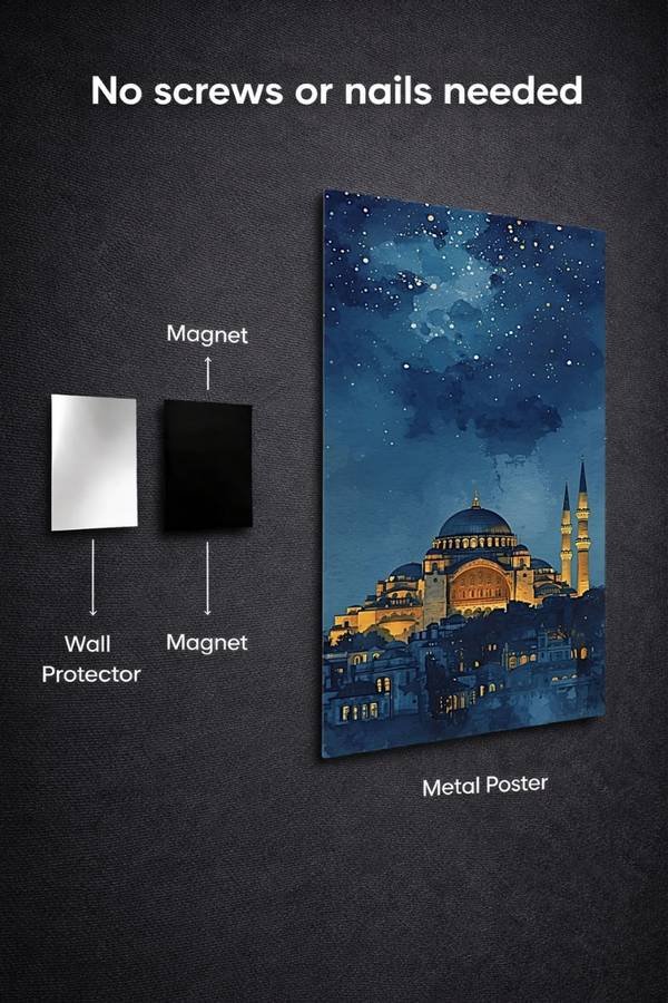 Hagia Sophia metal poster wall art in Pakistan