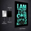 I Am The One metal poster wall art in Pakistan