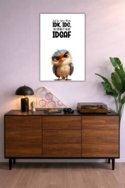 Just So We Are Clear metal poster wall art in Pakistan