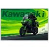 Kawasaki Ninja H2 metal poster wall art in Pakistan