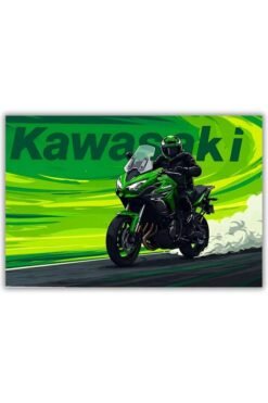Kawasaki Ninja H2 metal poster wall art in Pakistan