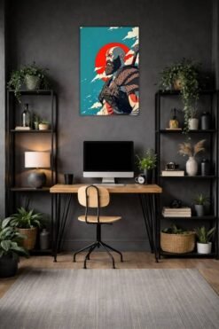 Kratos metal poster wall art in Pakistan