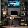 Land Cruiser metal poster wall art in Pakistan