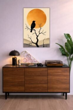 Lonely Bird metal poster wall art in Pakistan