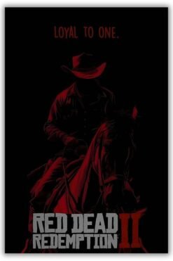 Loyal To One Red Dead Redemption metal poster wall art in Pakistan