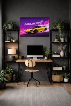 Mclaren P1 metal poster wall art in Pakistan