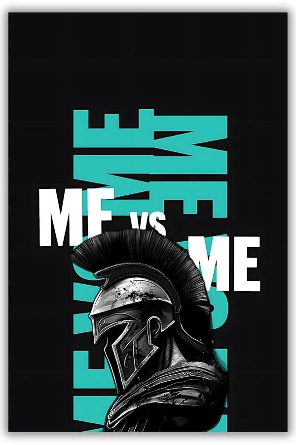 Me Vs Me metal poster wall art in Pakistan