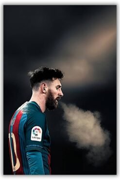 Messi metal poster wall art in Pakistan