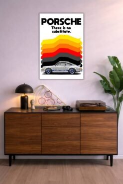 Porsche Carrera There Is No Substitute metal poster wall art in Pakistan