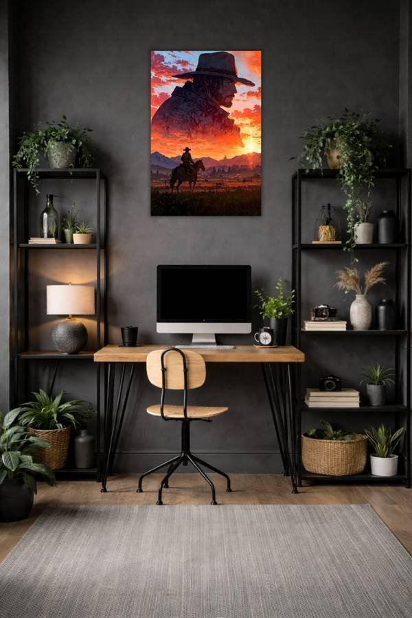 Red Dead Redemption metal poster wall art in Pakistan