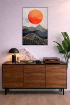 Roter Planet metal poster wall art in Pakistan