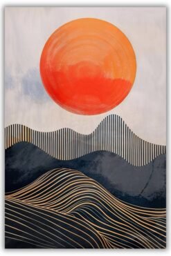 Roter Planet metal poster wall art in Pakistan