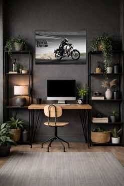 Royal Enfield metal poster wall art in Pakistan