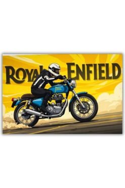 Royal Enfield metal poster wall art in Pakistan
