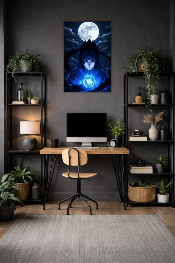 Sasuke Uchiha metal poster wall art in Pakistan