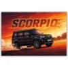 Scorpio metal poster wall art in Pakistan