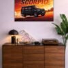 Scorpio metal poster wall art in Pakistan