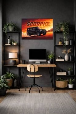 Scorpio metal poster wall art in Pakistan