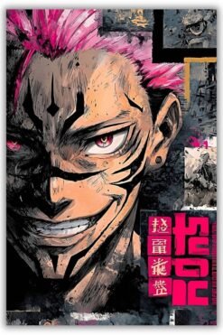 Sukuna metal poster wall art in Pakistan