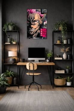 Sukuna metal poster wall art in Pakistan