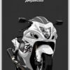 Suzuki Hayabusa metal poster wall art in Pakistan