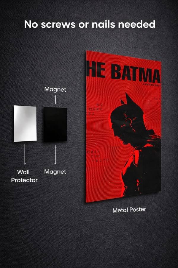 Batman metal poster wall art in Pakistan