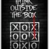 Think Outside metal poster wall art in Pakistan