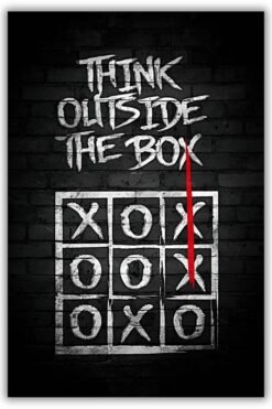 Think Outside metal poster wall art in Pakistan