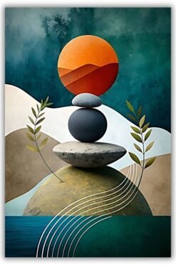 Tranquil Tones metal poster wall art in Pakistan