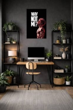 Why Not Me Jujutsu Kaisen metal poster wall art in Pakistan