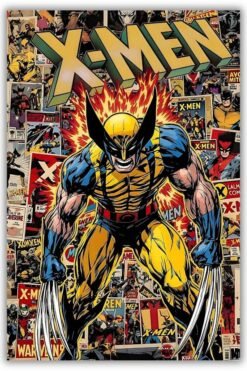 Wolverine metal poster wall art in Pakistan