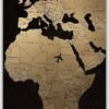 World Map metal poster wall art in Pakistan